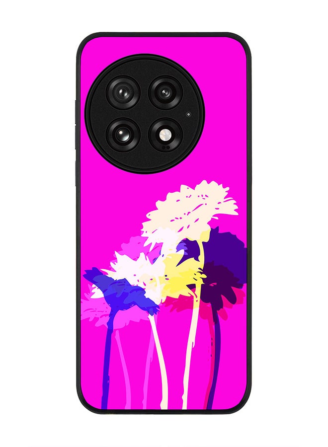Stylizedd For OnePlus 13 5G Case,Slim fit Camera Protection, Shockproof Thin Phone cover  - Bleeding Flowers (Pink) - Image 1