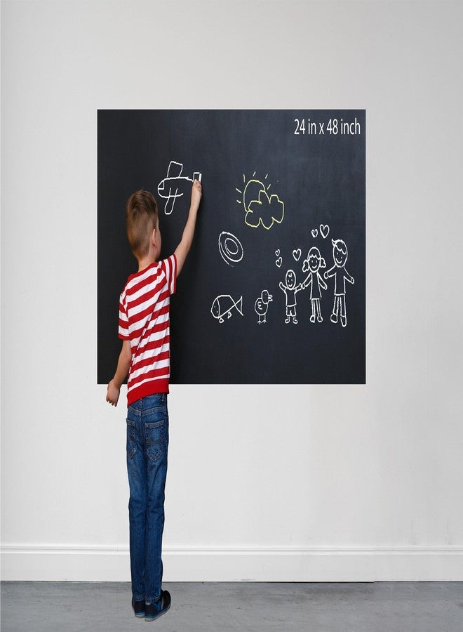 WallDesign Large Chalkboard Roll - 24inx4ft Smooth Self-Adhesive Black Film - for Office, School, Home - on Wall, Tabletop, Door, Any Surface - with Chalk-Vinyl - Image 3