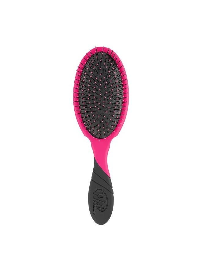 Wet brush Hair Brush Pro Detangler Pink, Heat Resistant, Heatflex Bristles, Extension, Wig Friendly, Gentle Brushing, Minimize Pain, Breakage, Split Ends, Effortless Knot, Gentler Grooming  - Image 1