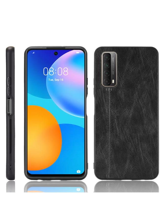 زبون جراب لهاتف Huawei Y7a / P Smart 2021 مقاوم للصدمات بنمط جلد البقر المخيط من مادة PC + PU + TPU - Image 1