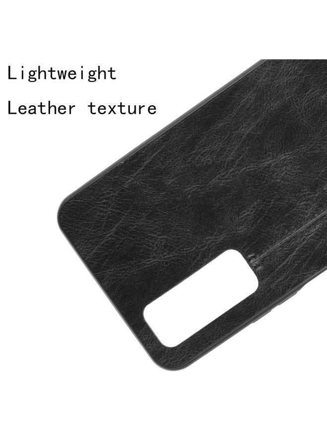 زبون جراب لهاتف Huawei Y7a / P Smart 2021 مقاوم للصدمات بنمط جلد البقر المخيط من مادة PC + PU + TPU - Image 5