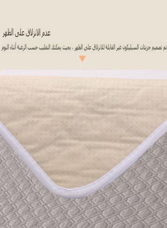 وسادات سرير فاخرة مقاومة للماء مقاس 120 × 80 سم، وسادة سرير قابلة لإعادة الاستخدام وقابلة للغسل للعناية بكبار السن والأطفال والحيوانات الأليفة، وسادة حفاضات حماية مضادة للتسرب مع طبقات فائقة الامتصاص، وسادات سفلية ماصة، سرير مقاوم للماء,واقي مرتبة النوم - Image 3