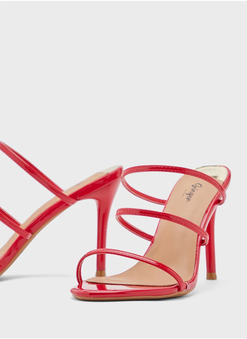 جينجر Strappy Barely There Heel Sandal