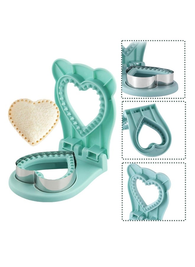 Generic - Sandwich Cutter and Sealer Heart Sandwich Cutters for Kids Lunch Uncrustable Maker Cutters Diy Pocket Sandwiches Great Stainless Steel Bread Cutter for Breakfast Sandwich Lunch Box Bento Box - Image 1