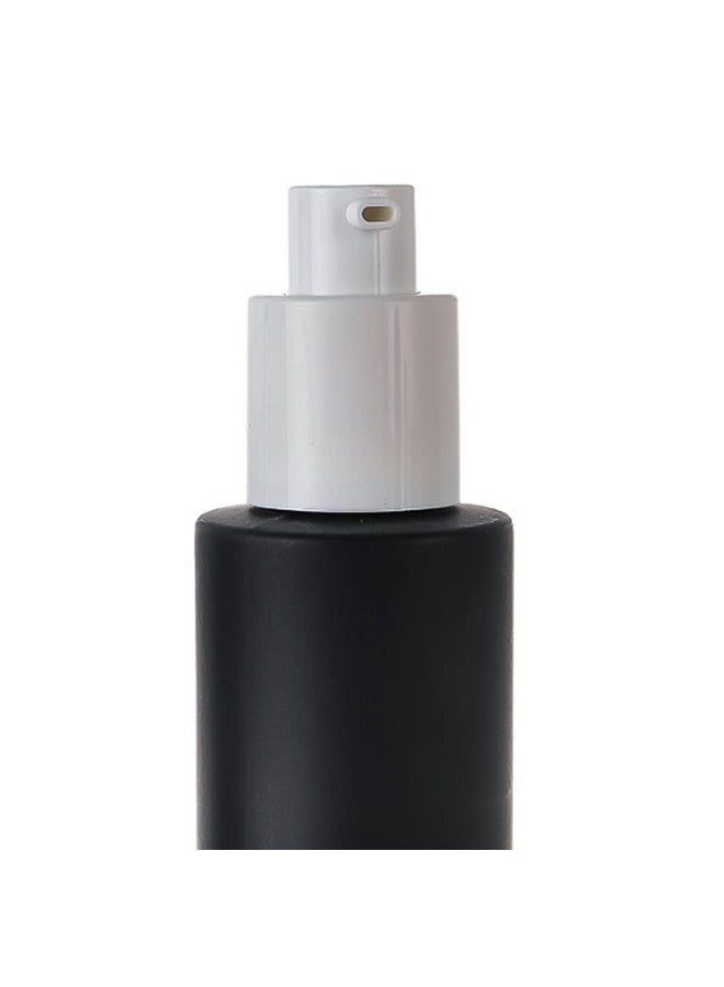 SYBL 2 Pcs 60Ml 2Oz Glass Leak Proof Travel Bottles For Toiletries Travel Containers Cosmetic Cream Pump Bottle Lotion Dispenser Bottles For Lotion Foundation Essential Oil(Matte Black) - Image 2