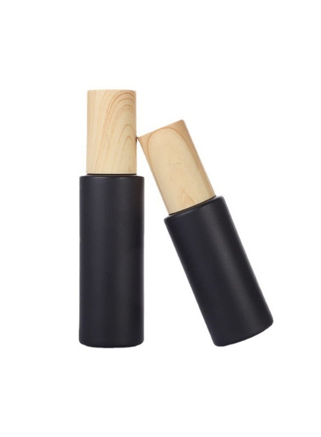 SYBL 2 Pcs 60Ml 2Oz Glass Leak Proof Travel Bottles For Toiletries Travel Containers Cosmetic Cream Pump Bottle Lotion Dispenser Bottles For Lotion Foundation Essential Oil(Matte Black) - Image 5