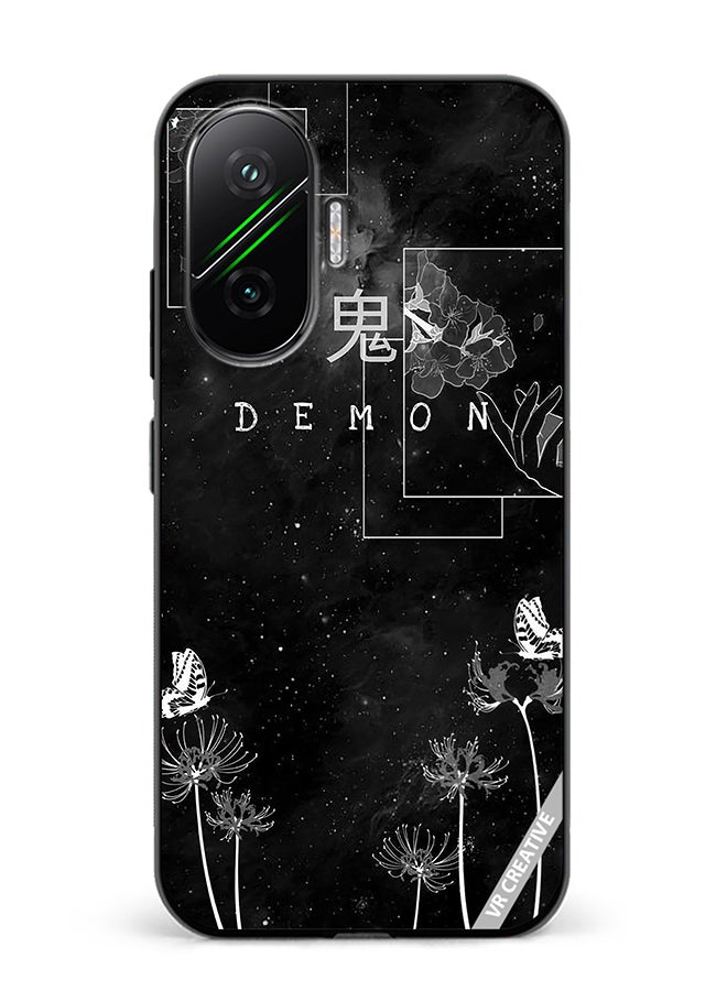 Protective Case Cover For Xiaomi Poco F7 Demon Design Multicolour