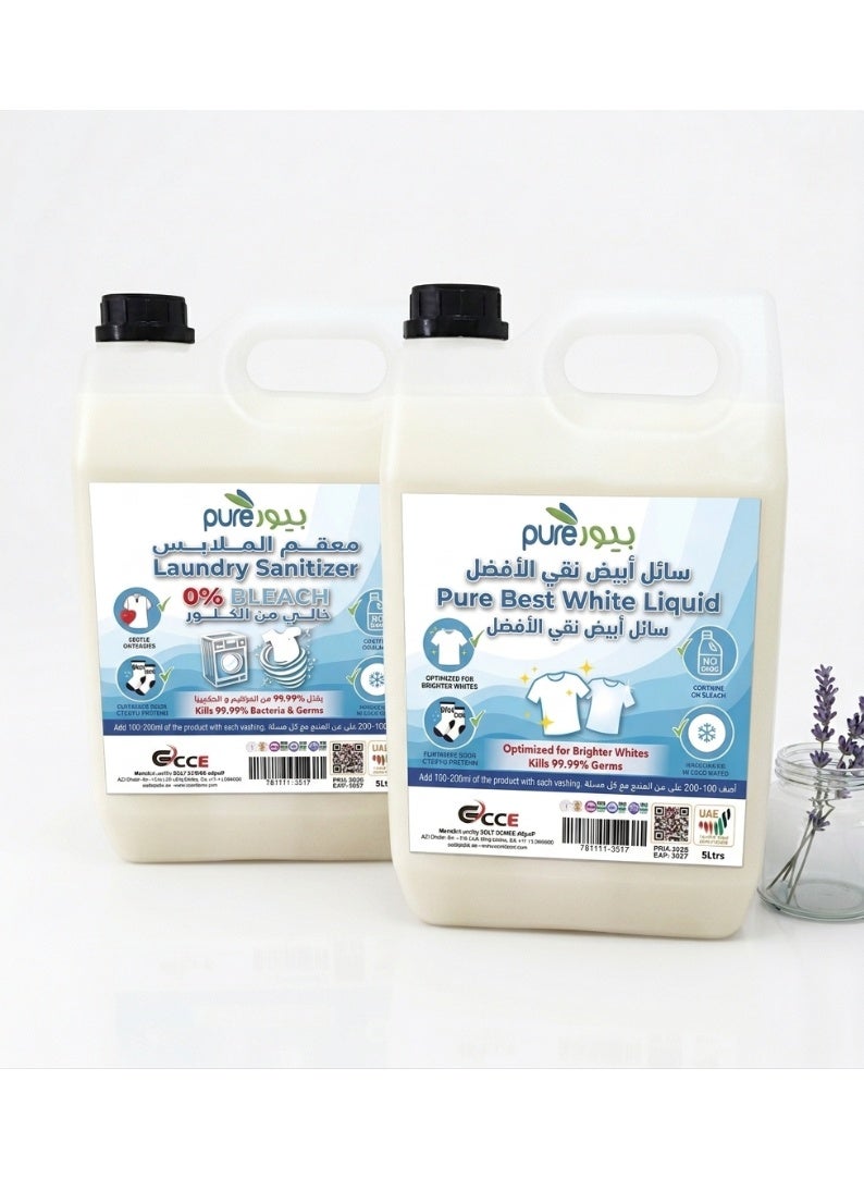 بيور سائل معقم للغسيل النقي في عبوة سعة 2 جالون (5 لتر) - Image 2