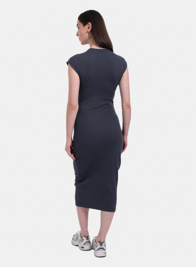 Carina Ribbed Cotton Slim Fit Dress - Image 3