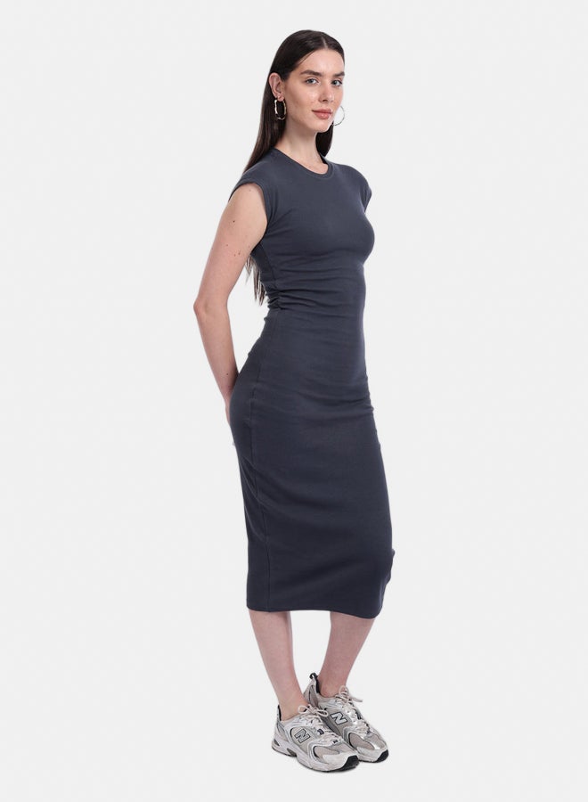 Carina Ribbed Cotton Slim Fit Dress - Image 2