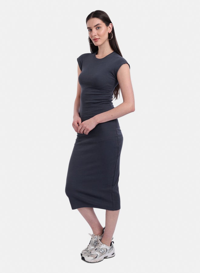Carina Ribbed Cotton Slim Fit Dress - Image 5