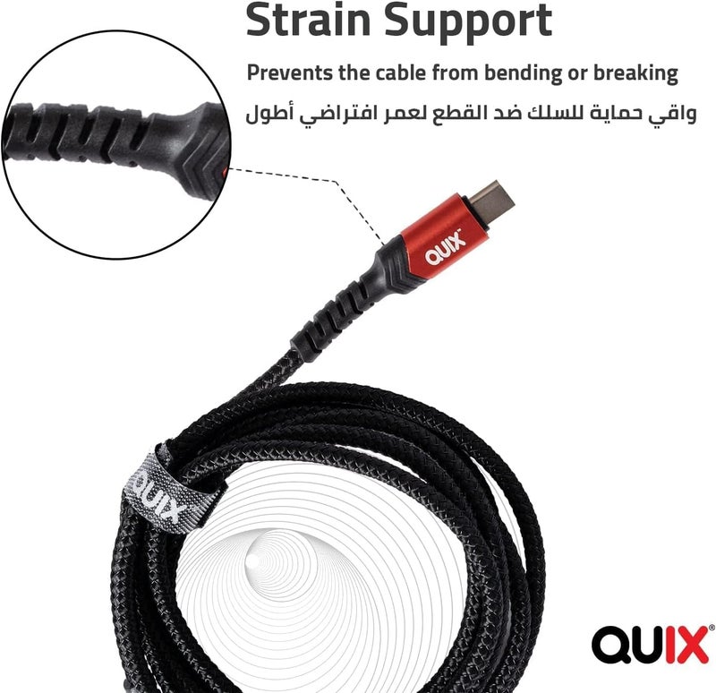 Apple MFi Certified Fast Charging and Data Transfer Cable - USB Type C Braided Nylon - Image 4