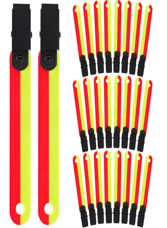 Copkim 24/48/72/96 Pcs Trail Markers for Hunting Reflective Trail Markers High Visibility Tree Reflectors with Clips Glow in the Dark Reflective Tags for Tree Stand Hunting Hiking Camping(24 Pcs) - Image 1