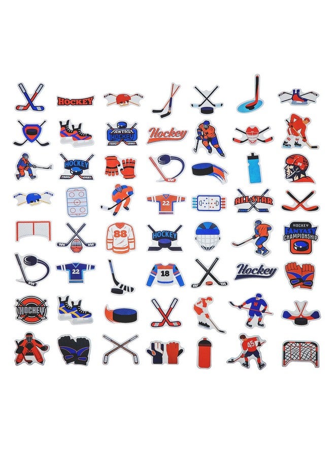 كليڤر بلاي مجموعة من 100 ملصق هوكي الجليد، هدايا حفلات الهوكي، ملصقات مقاومة للماء لزجاجة المياه والكمبيوتر المحمول والهاتف - Image 3