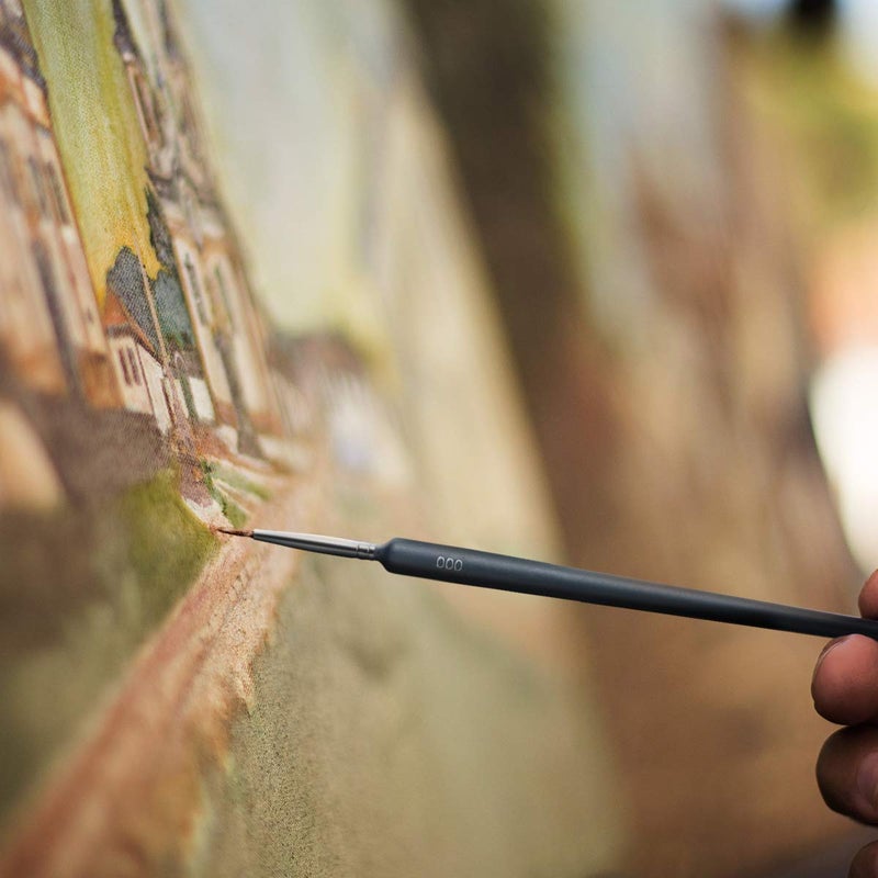 Anezus 6 Pcs Painting Brushes Set for Fine Detailing，Professional Fine Tip Paint Brush Set，Thin Paint Brush and Miniature Brush Set for Detailing Painting,Detailing Acrylic Oil Watercolor Gouache (6) - Image 3