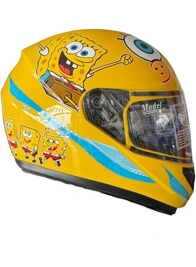 Spongebob x DCMJ خوذة أطفال واقية باللون الأصفر مع واقي خارجي مقاوم للخدوش - Image 1