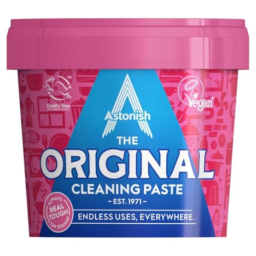 Astonish The Original Cleaning Paste 500g Mandarin Peaches Scent - Multi Surface Stain Remover, Grease Buster, Tough Kitchen Cleaner, Chemical-Free Household Scrub, Bathroom Essential - Image 1