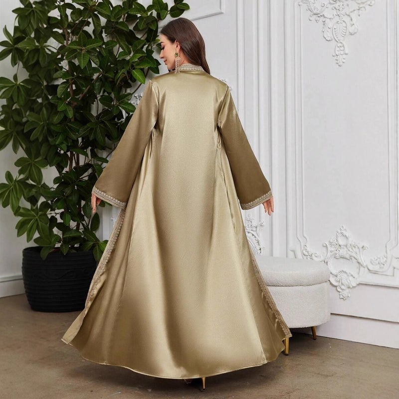 Women's Embroidered Long-Sleeve Cardigan Coat - Image 2