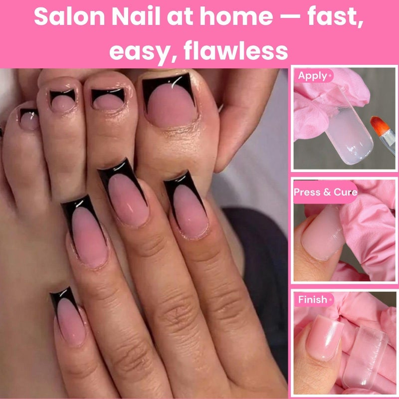 GlimightyX Straight Flat Polygel Nail Forms for Finger and Toes,GlimightyX Pre-etched No File Dual Forms Molds for Large Wider Normal Petite Finger &Toe Nail Beds,16 Sizes 000 to 13 - Image 4