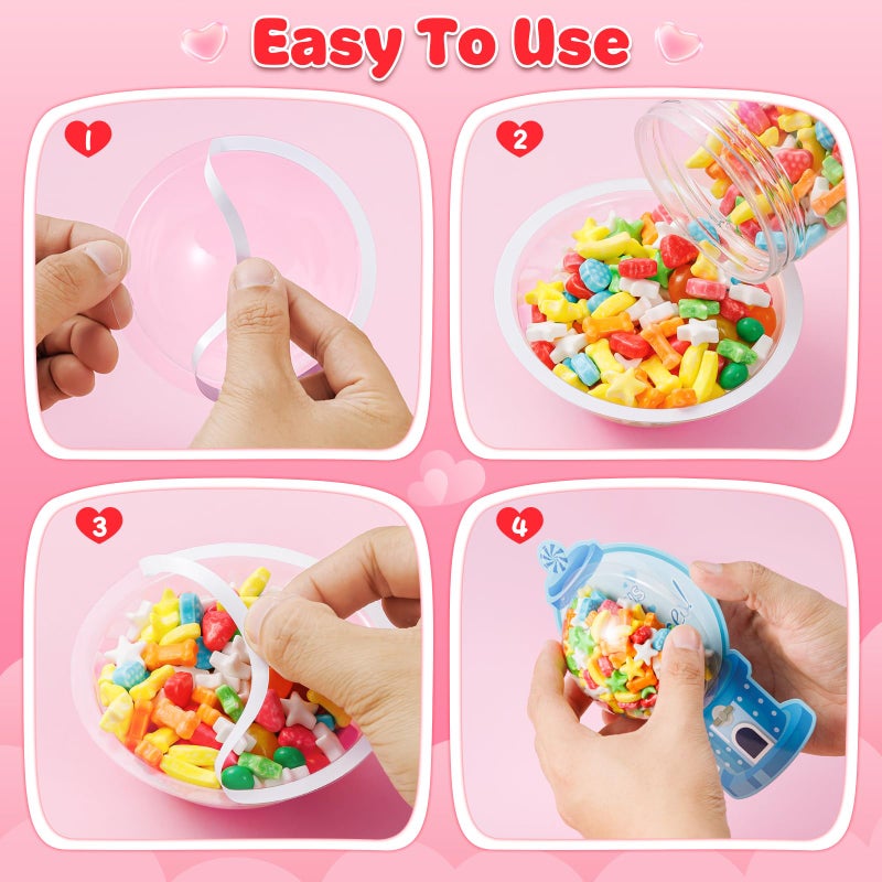 Duchong Valentines Day Cards for Kids Classroom, 48 Pack Valentines Candy Cards with Craft Treat Holder, DIY Kids Valentine's Day Exchange Gifts for Boys Girls Toddler School Rewards Party Supplies - Image 3