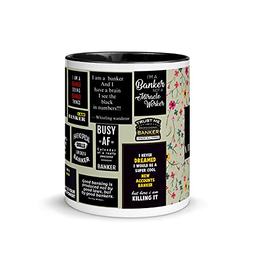 TAJNAN "Keep Calm I'm a Banker Ceramic Coffee Mug – Funny Banker Quotes Mug – 11oz Motivational Banking Gift for Professionals & Office Desk - Image 4