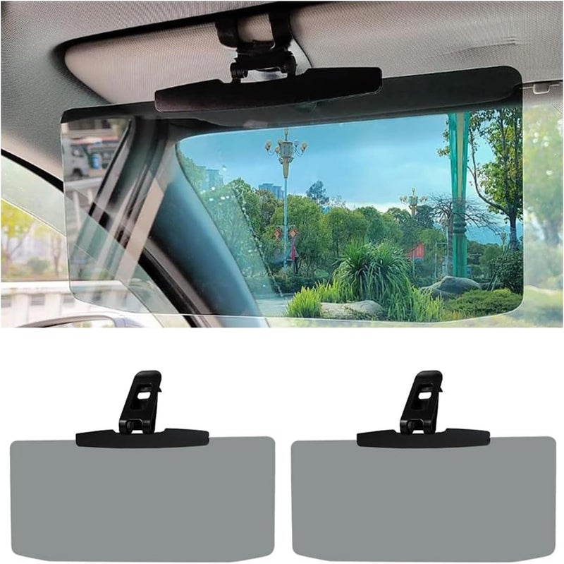 JCZD Sun Visor for Car, Adjustable Anti-Glare Car Sun Visor Extender, Protects from Sun Glare, Snow Blindness, and UV Rays for Safety Driving, Suitable for Cars, Trucks, SUVs (2PCS) - Image 1