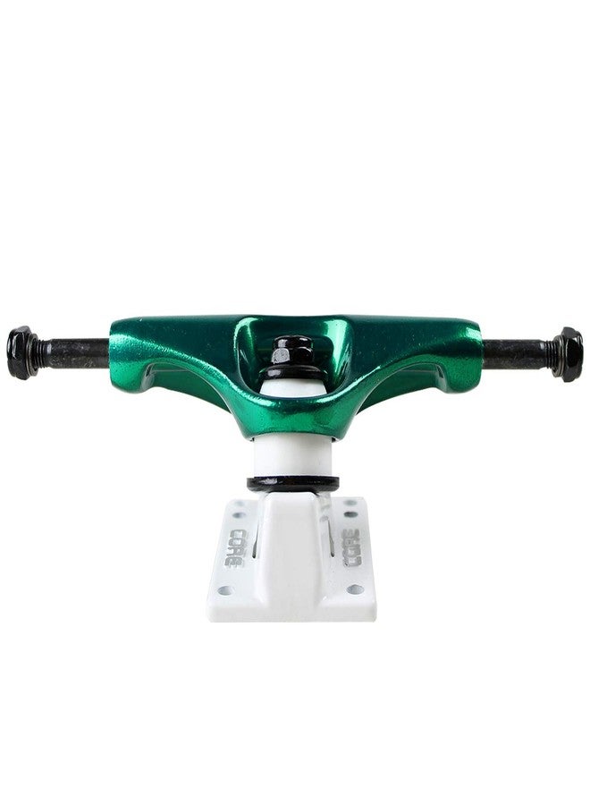 Core Skateboard Trucks 5.25 (8.0") Black/White Base, Premium Bushings - Image 3