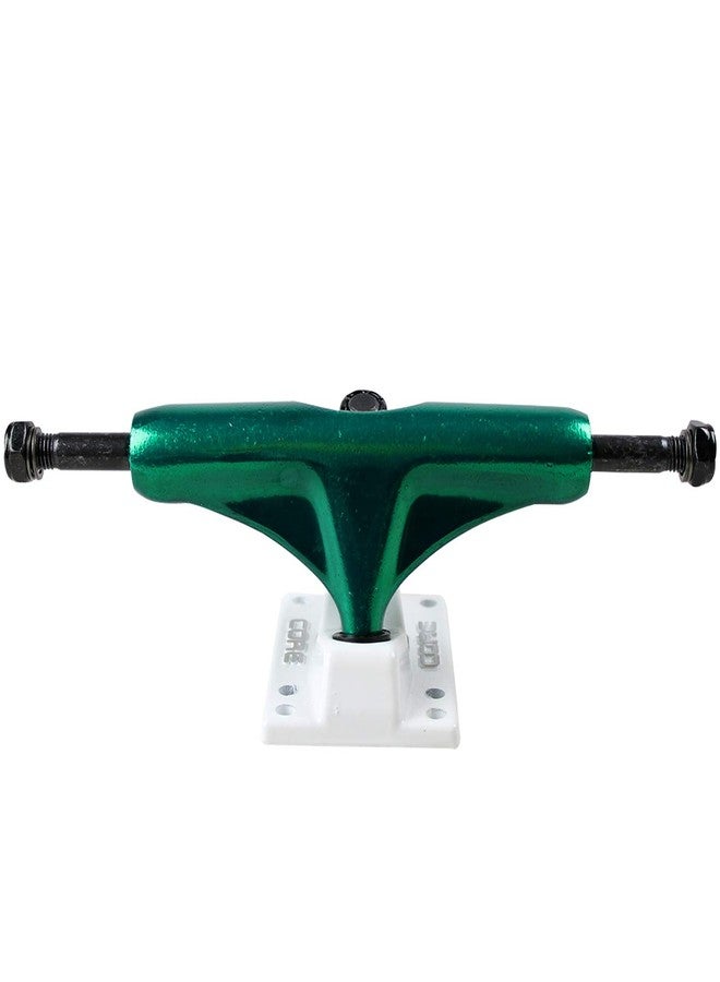 Core Skateboard Trucks 5.25 (8.0") Black/White Base, Premium Bushings - Image 4