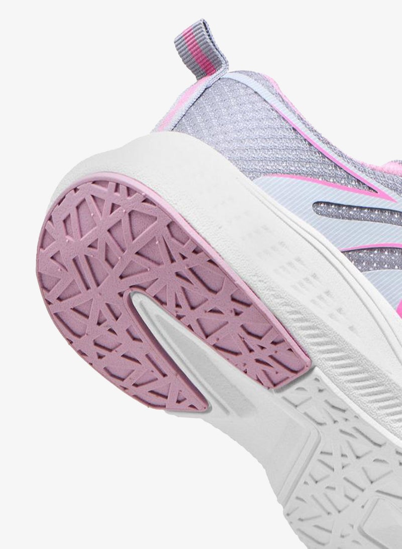 Kappa Girls' Textured Sports Shoes with Hook and Loop Closure - Image 5