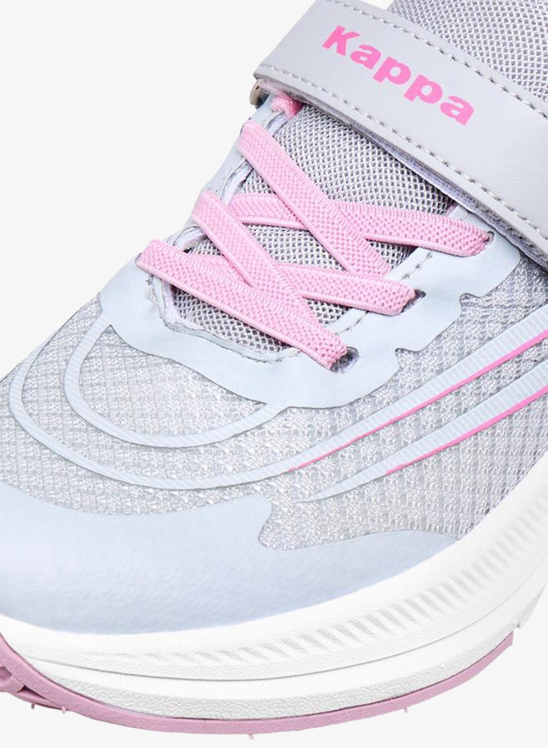 Kappa Girls' Textured Sports Shoes with Hook and Loop Closure - Image 4