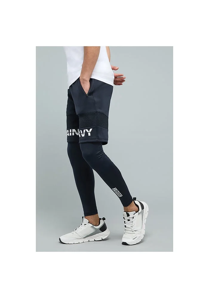 أر أند بي Typography Print Trackpants With Drawstring Waist