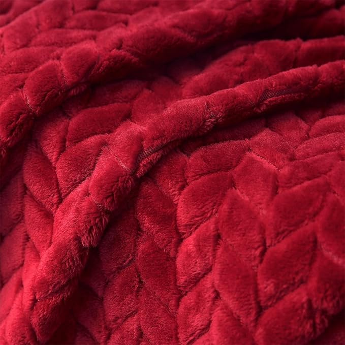 MORADO 190 GSM Flannel Super Soft Warm Single Blanket for Winters - 60x90 Inches, Maroon - Image 2