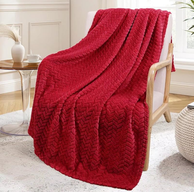 MORADO 190 GSM Flannel Super Soft Warm Single Blanket for Winters - 60x90 Inches, Maroon - Image 1