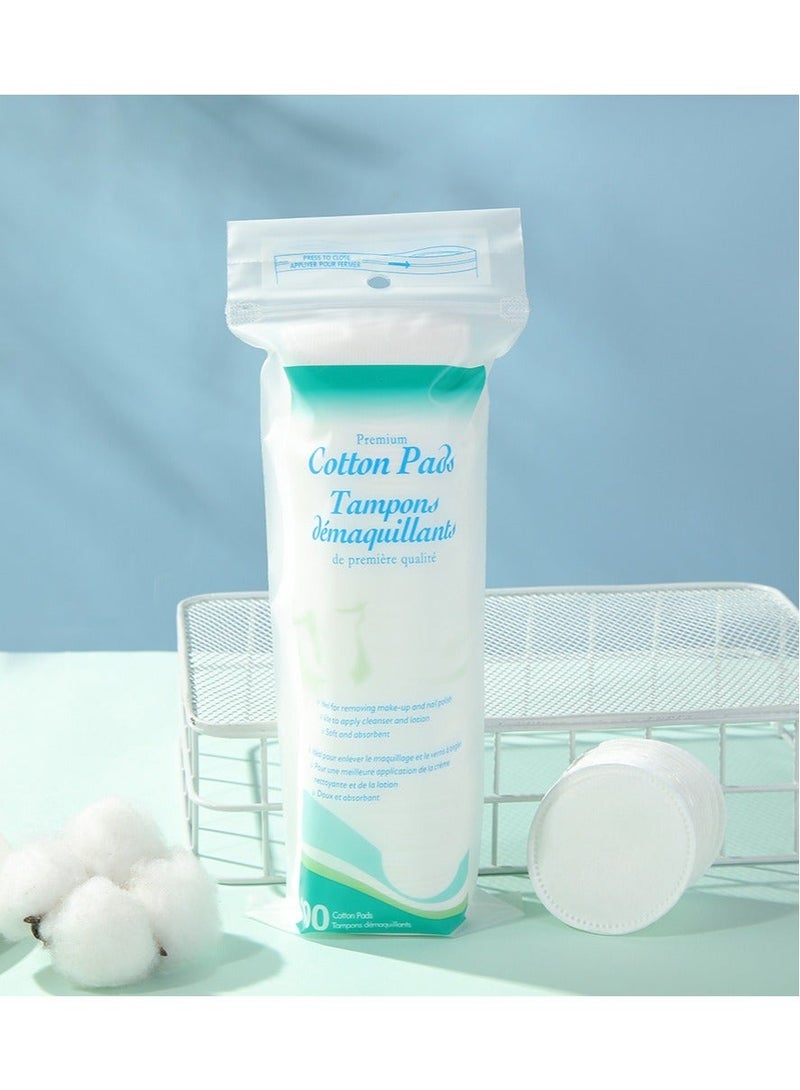 Premium Pinhole Lock Edge Makeup Removal Cotton Pads, Suitable For Eye And Lip Makeup Removal And Skin Cleaning 100 Pieces * 3 - Image 4