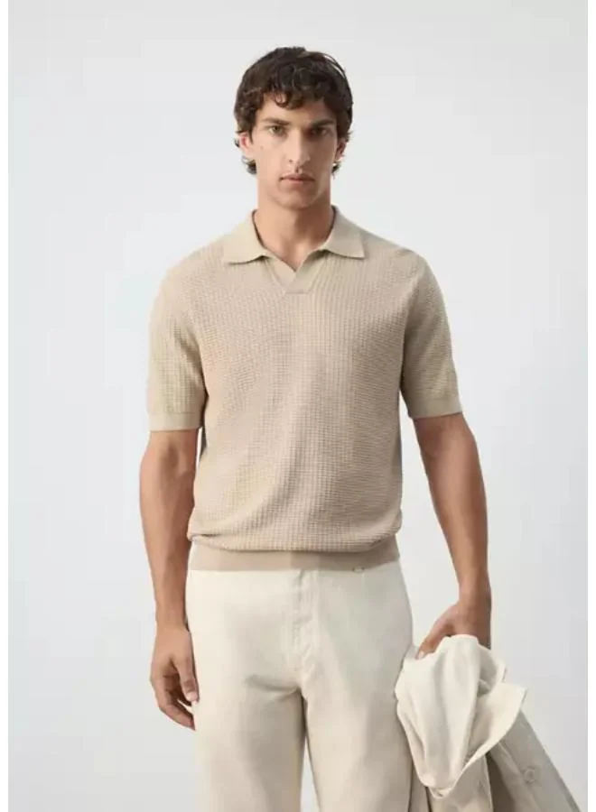 مانجو مان 100% Cotton Knitted Polo Shirt