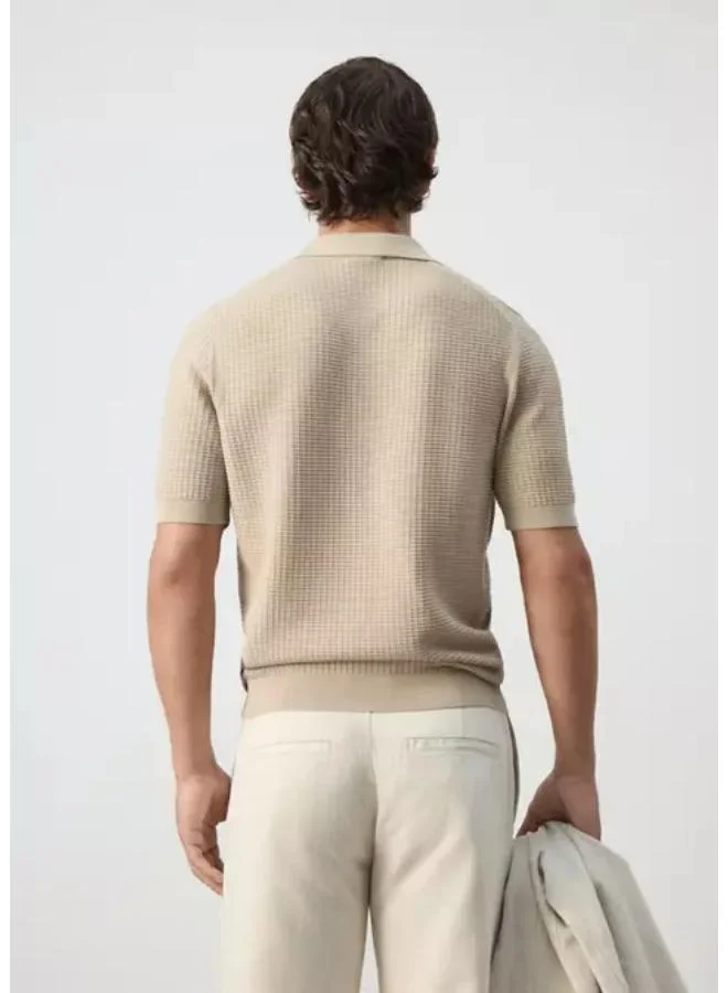 مانجو مان 100% Cotton Knitted Polo Shirt