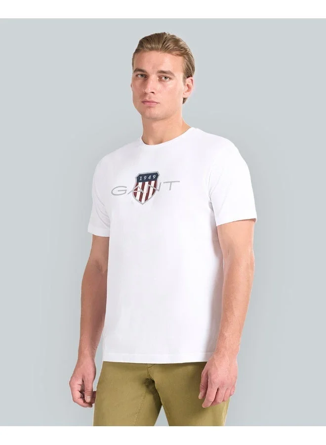 GANT Gant Regular Fit Archive Shield T-Shirt For Men (White)