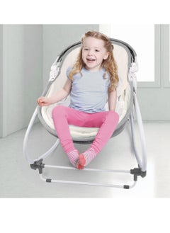 TEKNUM 5 in 1 Cozy Rocker Bassinet with Canopy And Mosquito net - Grey  - Image 5