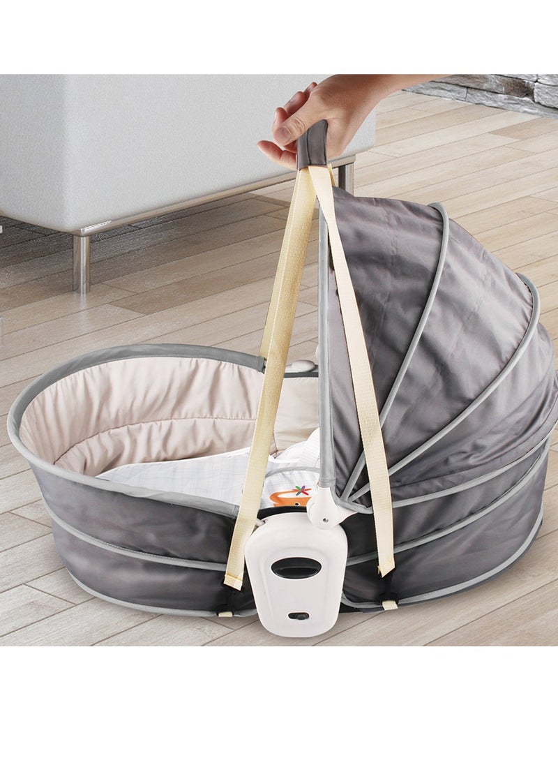 TEKNUM - 5 in 1 Cozy Rocker Bassinet with Canopy And Mosquito net - Grey - Image 1