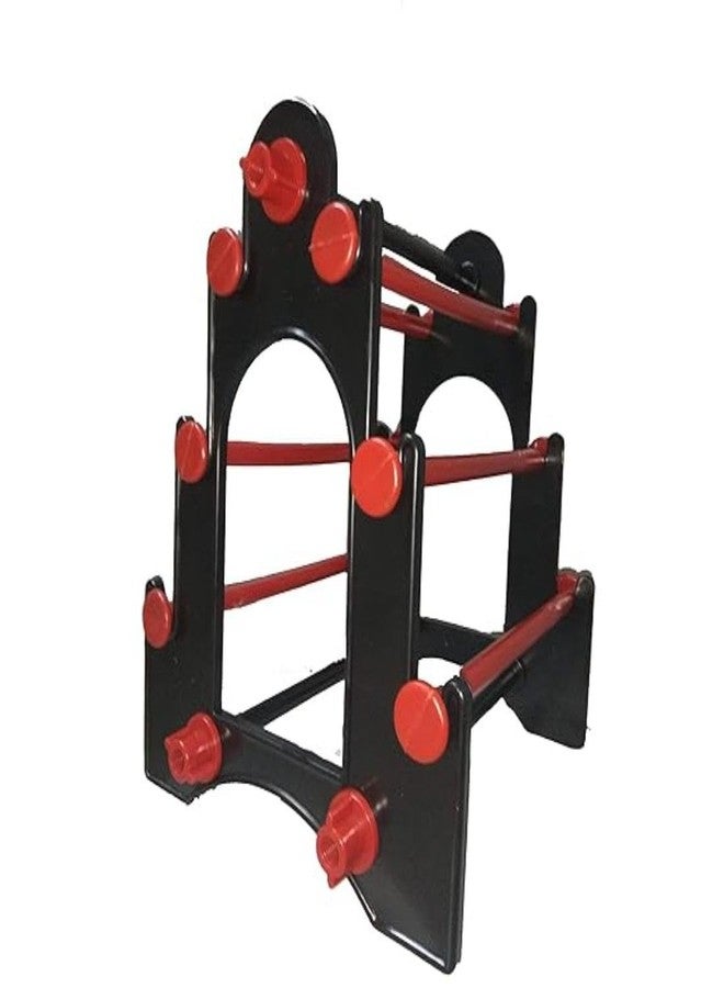 RSV Tajmahal Plastic Bangle Display Stand_Black with Red Tajmahal Model -144 Bangle - Image 1