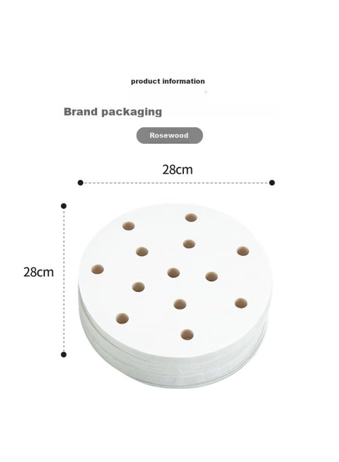 MAX COOK Maxcook Steamer Paper, Dumpling Liner, Steamed Bun Paper, Steamed Bun Paper, Disposable, 100 Sheets, Diameter 28cm, Mcpj4285 - Image 5