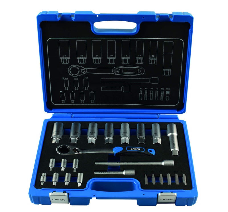 Laser 7673 Shock Absorber & MacPherson Strut Tool Kit 24pc - Image 5