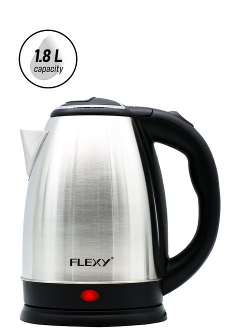 Stainless Steel Electric Kettle 1.8 Liter 1500W With Removable Base Boil Dry Protection And Auto Shut Off
