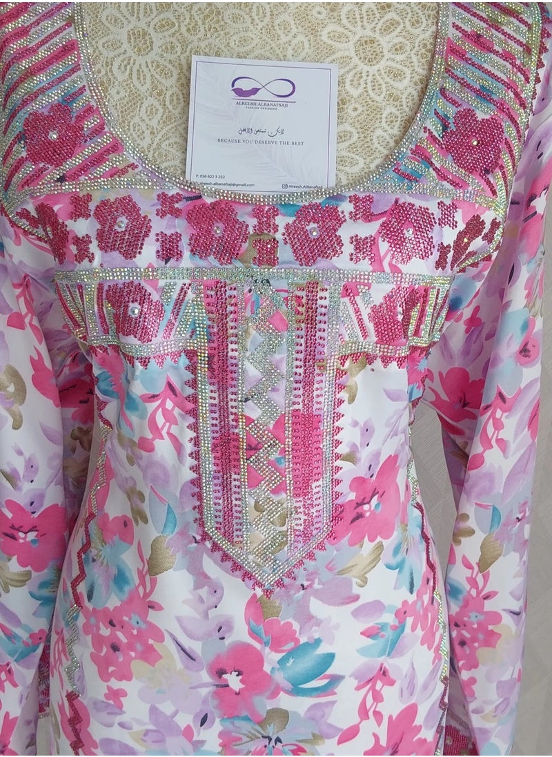 ALREESH 25 MUKHAWER GULF EMBROIDERY WITH HIS OWN HANDS READY-MADE JALABIYA