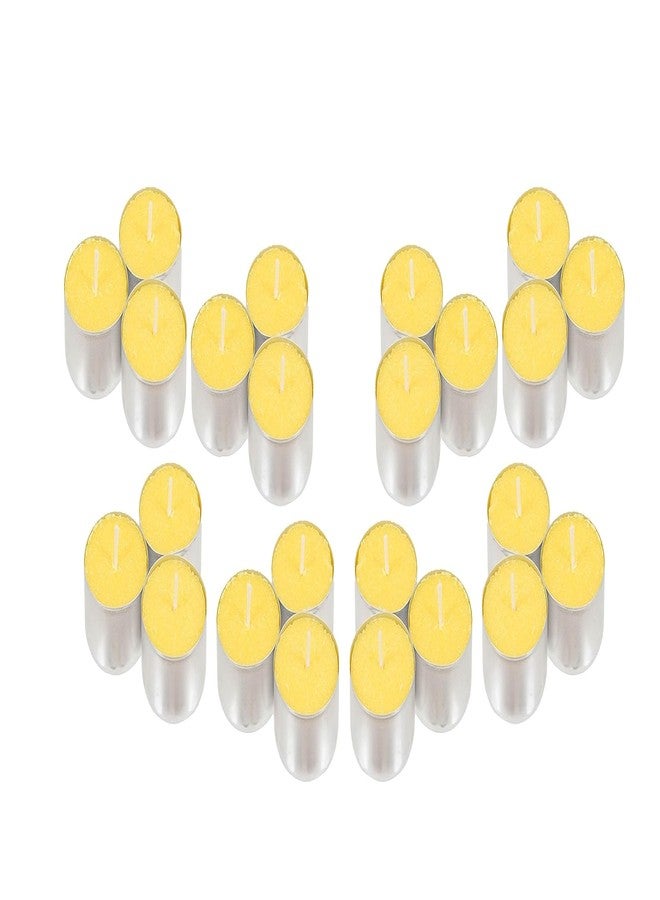 Stone & Feather Jasmine Scented T-Light Candles (Yellow) Paraffin Wax Long Burning time -5 Hours Each, Pack of 25, for Diwali, Home Decoration, Haldi Function ecoration. - Image 5