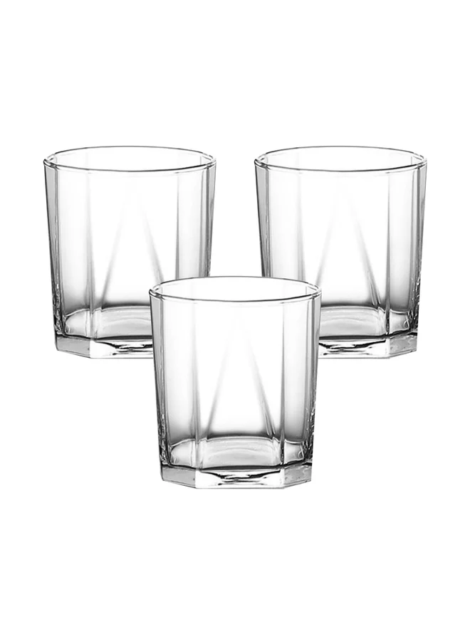 أوشن طقم كؤوس هرمية صخرية من أوشن  قطع  مل