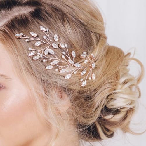 EARENT Pearl Hair Pins Silver Wedding Hair Clip Bridal Hair Accessories for Women (Pack of 3) - Image 3