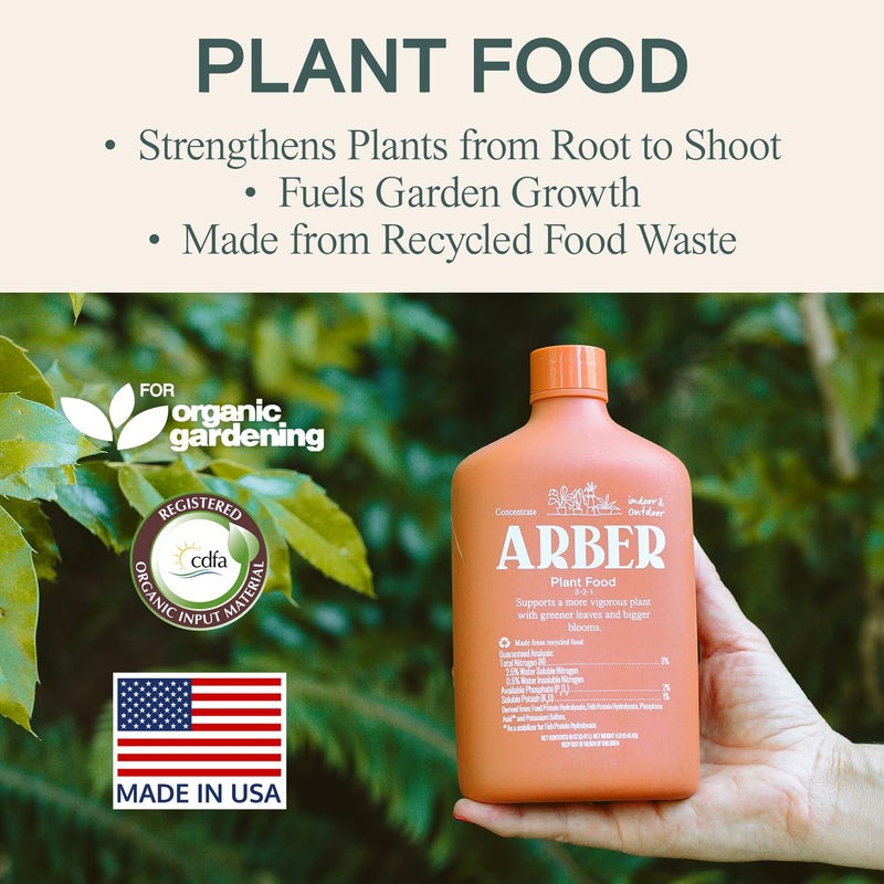 Arber Organic Plant Food Liquid Fertilizer â€“ Indoor & Outdoor Concentrate for Growth, Immunity & Bloom â€“ Houseplants & Garden Fertilizer â€“ Supports Strong Roots, Lush Foliage, High-Yield Harvests - Image 2