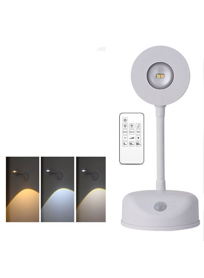 Smart Induction Wall Lamp, Auto On/Off Sensor, 3-Color Light, Remote Control & Fast Charging, for Home Convenience, Ideal for Bedside Reading, Pictures, Mirrors, Hallways - Image 3