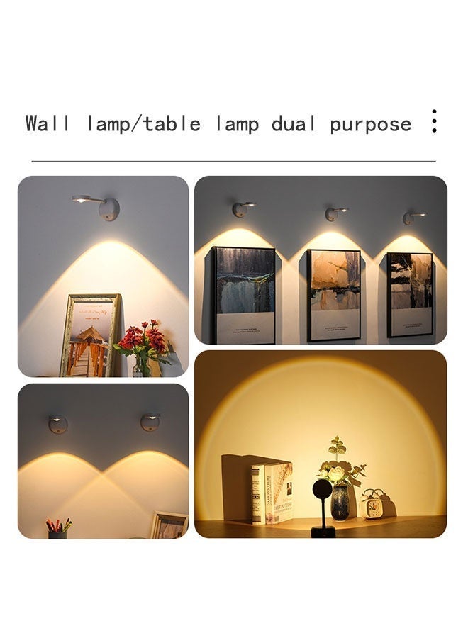 Smart Induction Wall Lamp, Auto On/Off Sensor, 3-Color Light, Remote Control & Fast Charging, for Home Convenience, Ideal for Bedside Reading, Pictures, Mirrors, Hallways - Image 5